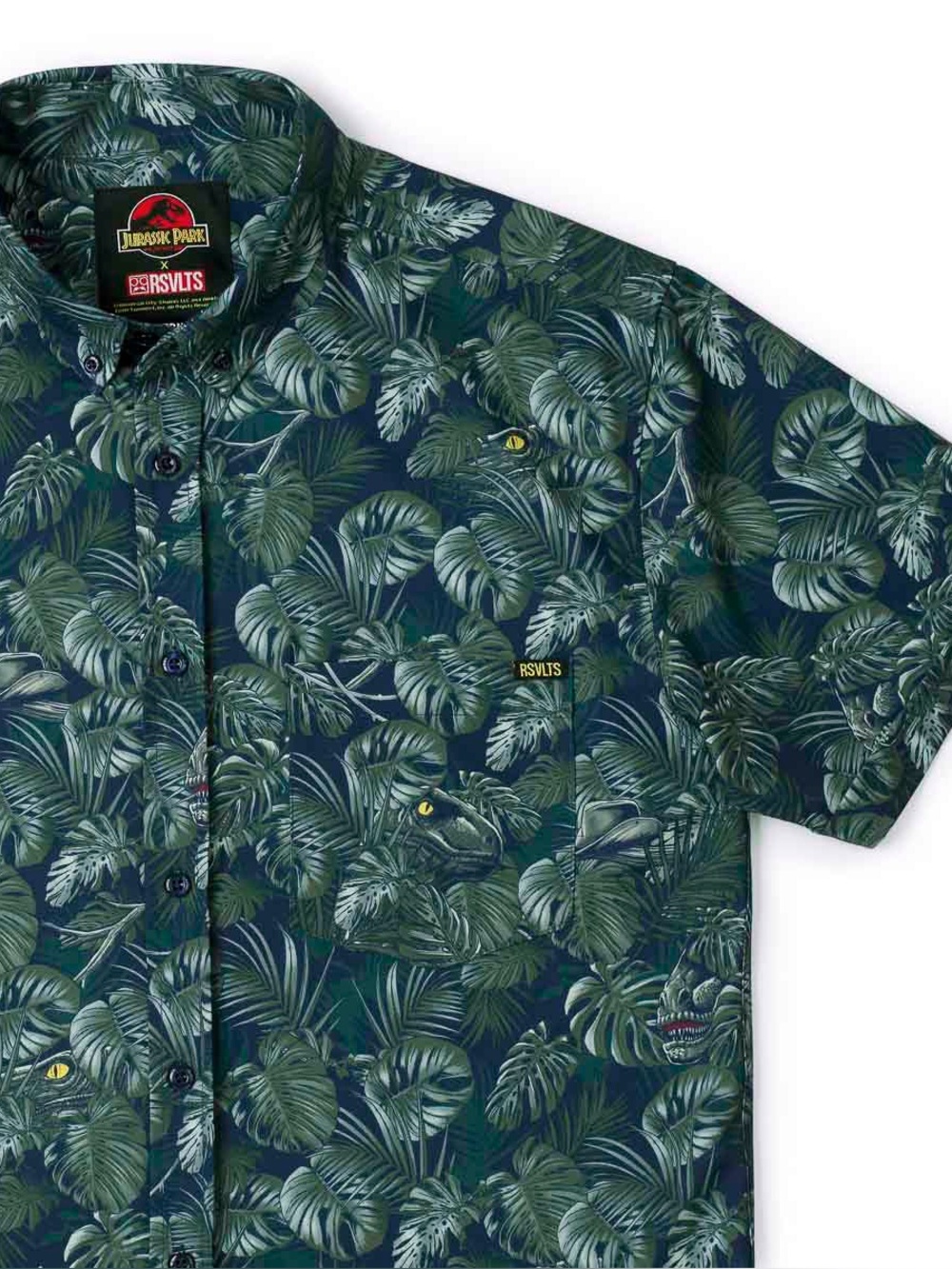 RSVLTS JURASSIC PARK "CLEVER GIRL" KUNUFLEX Short Sleeve Shirt NWT